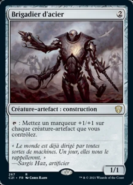 Brigadier d'acier, carte Magic C21 267 — extension Commander 2021
