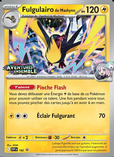Fulgulairo de Mashynn, carte Pokémon PR-SV 182 — extension SVP Black Star Promos