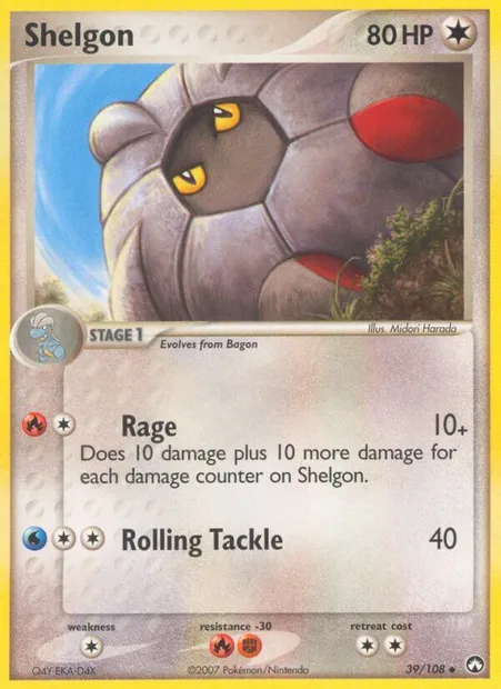 Shelgon, Pokémon card PK 39 — Power Keepers set