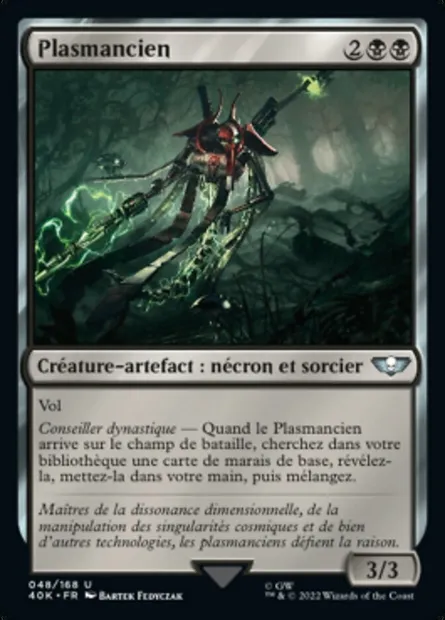 Plasmancien, carte Magic 40K 48 — extension Warhammer 40,000 Commander