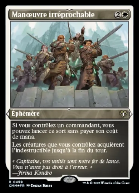 Manœuvre irréprochable, carte Magic CMM 459 — extension Commander Masters