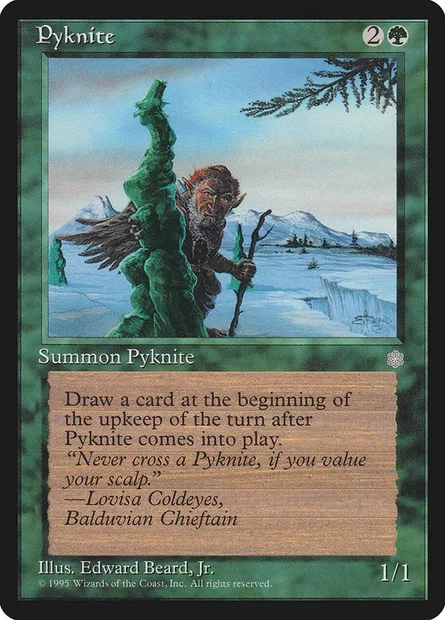 Pyknite, Magic card ICE 258 — Ice Age set
