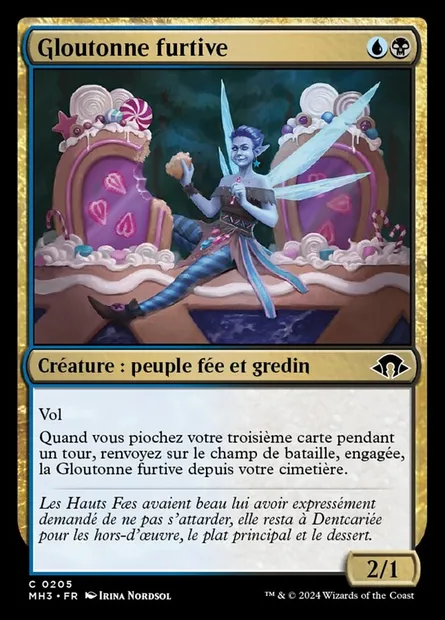 Gloutonne furtive, carte Magic MH3 205 — extension Modern Horizons 3