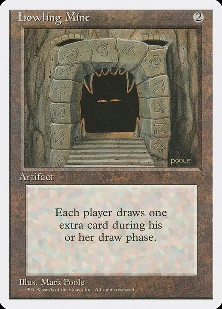 Howling Mine, Magic card 4ED 325 — Fourth Edition set