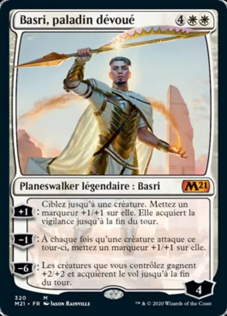 Basri, paladin dévoué, carte Magic M21 320 — extension Core Set 2021