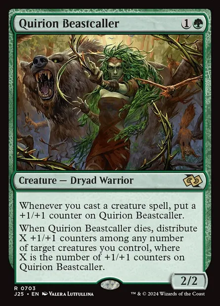 Quirion Beastcaller, Magic card J25 703 — Foundations Jumpstart set