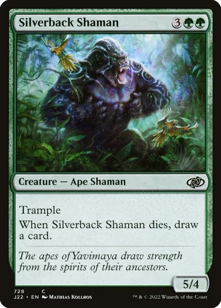 Silverback Shaman, Magic card J22 728 — Jumpstart 2022 set