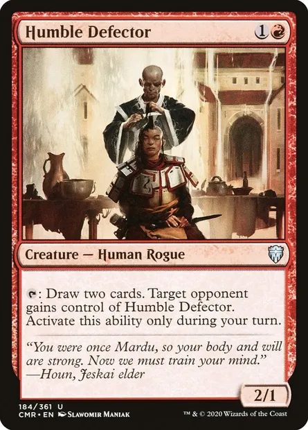 Humble Defector, Magic card CMR 184 — Commander Legends set