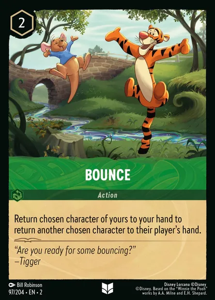 Bounce, Disney Lorcana card CH2-097 — Rise of the Floodborn set