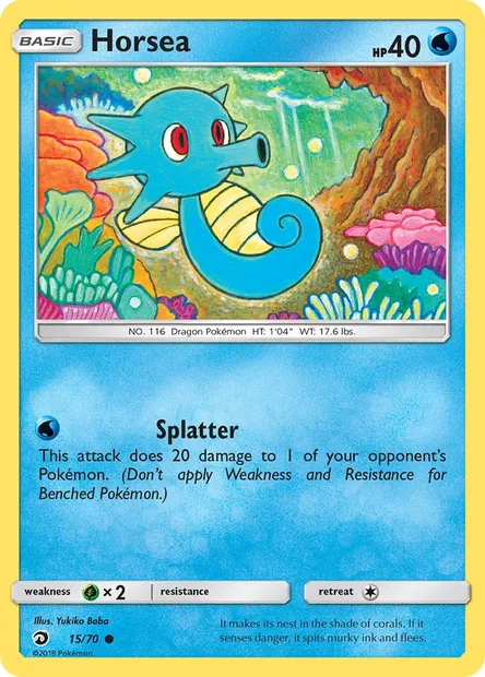 Horsea, Pokémon card DRM 15 — Dragon Majesty set