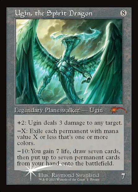 Ugin, le dragon-esprit, carte Magic PF25 6 — extension MagicFest 2025