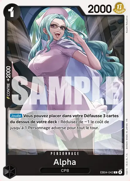 Alpha, carte One Piece EB04-042 — extension EGGHEAD CRISIS