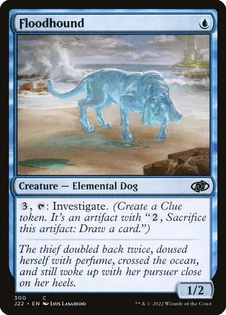 Floodhound, Magic card J22 300 — Jumpstart 2022 set