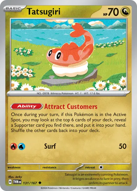 Tatsugiri, Pokémon card TWM 131 — Twilight Masquerade set