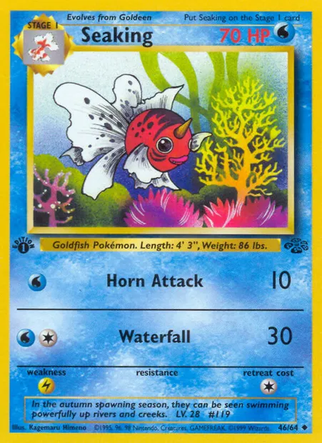 Seaking, Pokémon card JU 46 — Jungle set