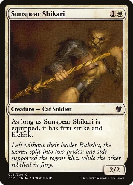 Sunspear Shikari, Magic card C17 75 — Commander 2017 set