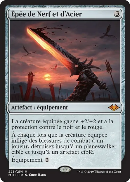 Épée de Nerf et d'Acier, carte Magic MH1 228 — extension Horizons du Modern
