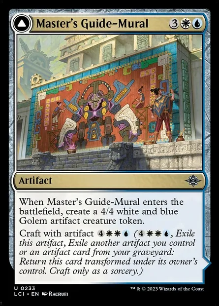Master's Guide-Mural // Master's Manufactory, Magic card LCI 233 — The Lost Caverns of Ixalan set