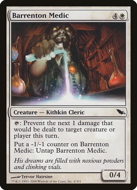 Barrenton Medic, Magic card SHM 4 — Shadowmoor set