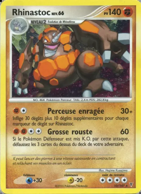 Rhinastoc, carte Pokémon SV 10 — extension Vainqueurs Suprêmes