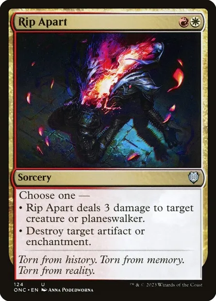 Rip Apart, Magic card ONC 124 — Phyrexia: All Will Be One Commander set