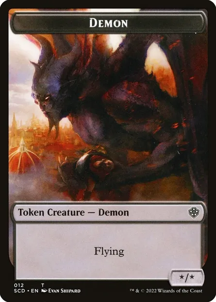 Demon, carte Magic TSCD 12 — extension Starter Commander Deck Tokens