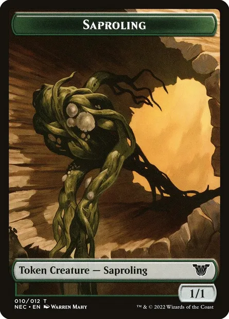Saproling, Magic card TNEC 10 — Neon Dynasty Commander Tokens set