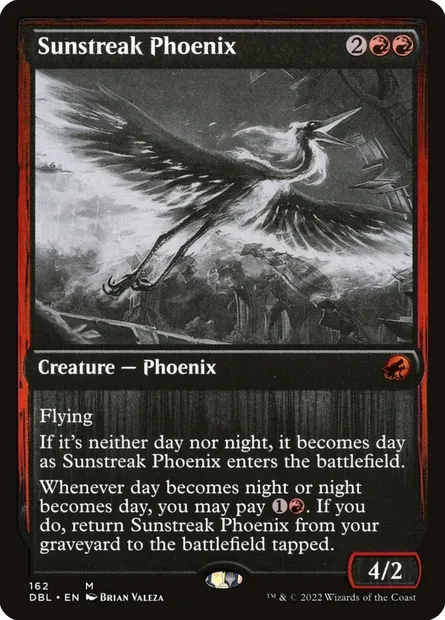 Sunstreak Phoenix, Magic card DBL 162 — Innistrad: Double Feature set