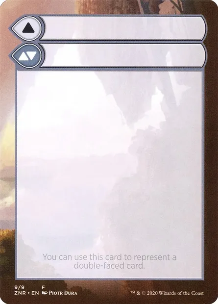 Double-Faced Substitute Card, carte Magic SZNR 9 — extension Zendikar Rising Substitute Cards