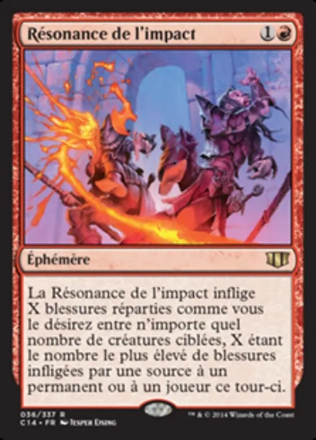 Résonance de l'impact, carte Magic C14 36 — extension Commander 2014