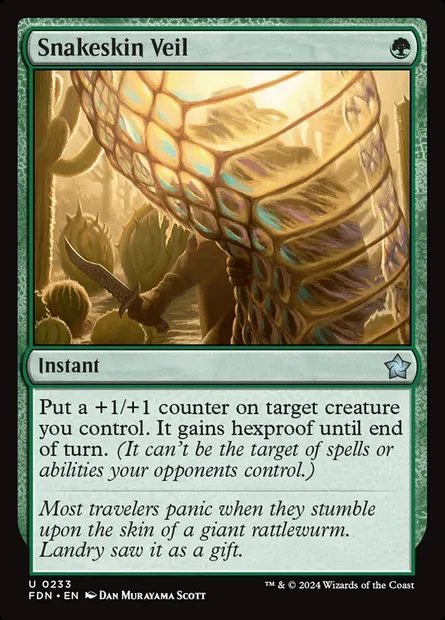 Snakeskin Veil, Magic card FDN 233 — Foundations set