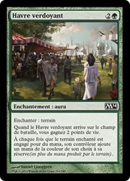 Havre verdoyant, carte Magic M14 199 — extension Magic 2014