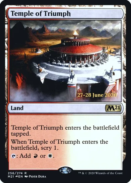 Temple of Triumph, Magic card PM21 256s — Core Set 2021 Promos set