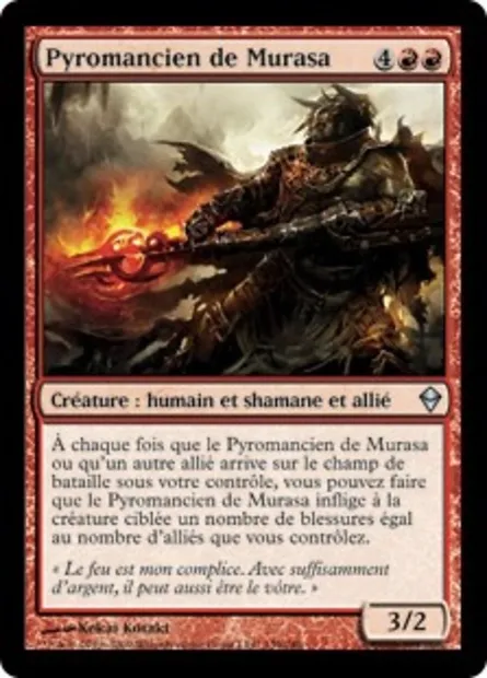 Pyromancien de Murasa, carte Magic ZEN 139 — extension Zendikar