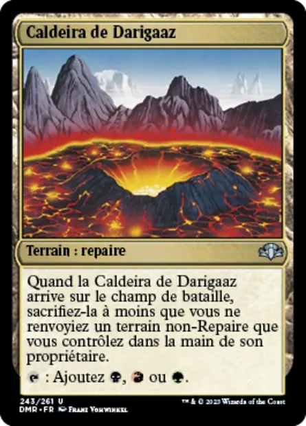 Caldeira de Darigaaz, carte Magic DMR 243 — extension Dominaria Remastered
