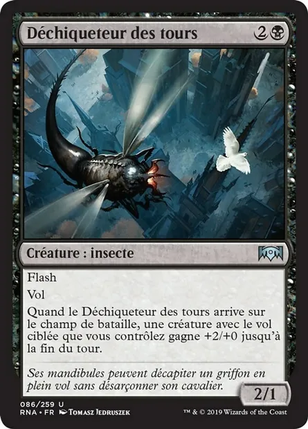 Déchiqueteur des tours, carte Magic RNA 86 — extension L'allégeance de Ravnica