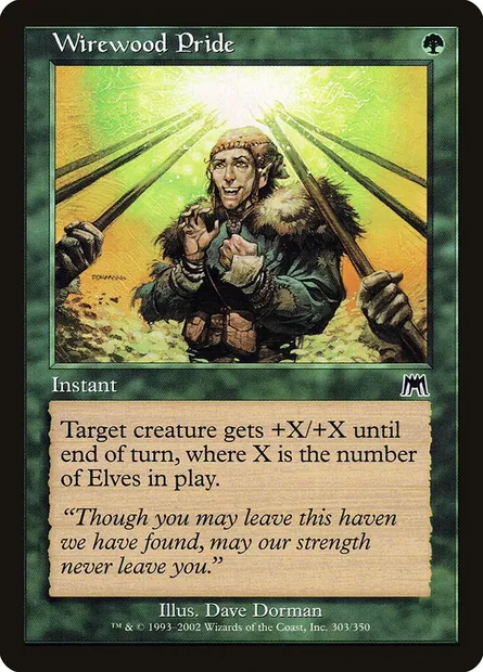Wirewood Pride, Magic card ONS 303 — Onslaught set