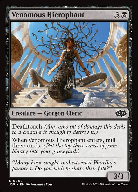 Venomous Hierophant, Magic card J25 506 — Foundations Jumpstart set