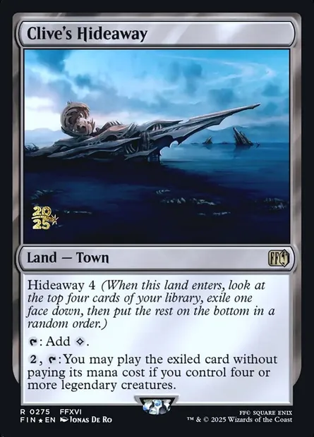 Clive's Hideaway, Magic card PFIN 275s — Final Fantasy Promos set