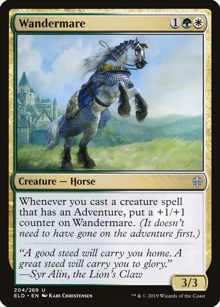 Wandermare, Magic card ELD 204 — Throne of Eldraine set