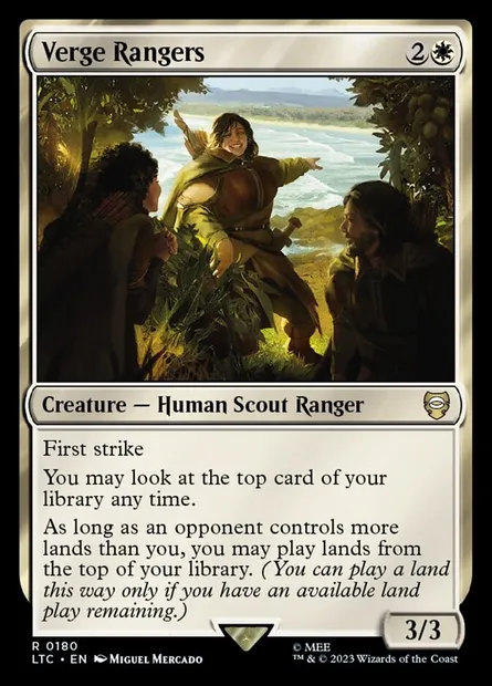 Verge Rangers, Magic card LTC 180 — Tales of Middle-earth Commander set