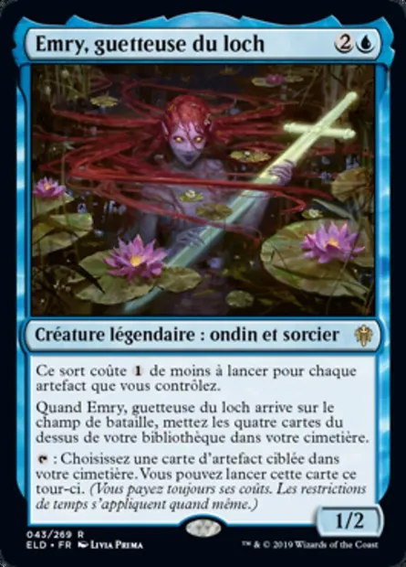 Emry, guetteuse du loch, carte Magic ELD 43 — extension Throne of Eldraine