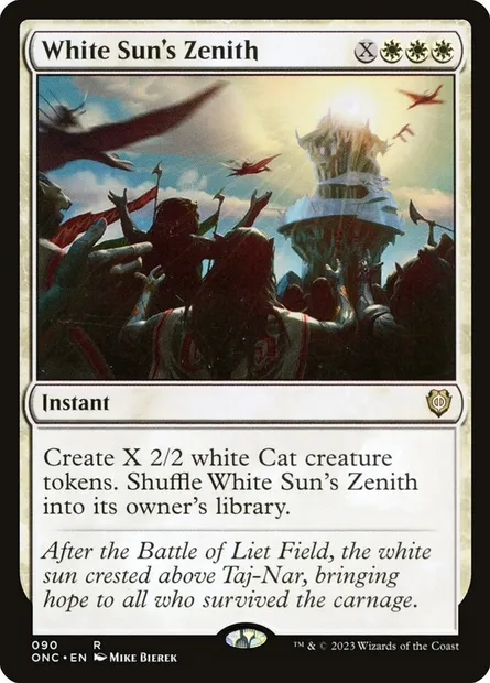 White Sun's Zenith, Magic card ONC 90 — Phyrexia: All Will Be One Commander set
