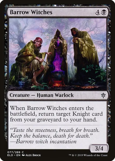Barrow Witches, Magic card ELD 77 — Throne of Eldraine set