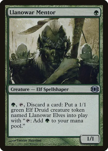 Llanowar Mentor, Magic card FUT 131 — Future Sight set