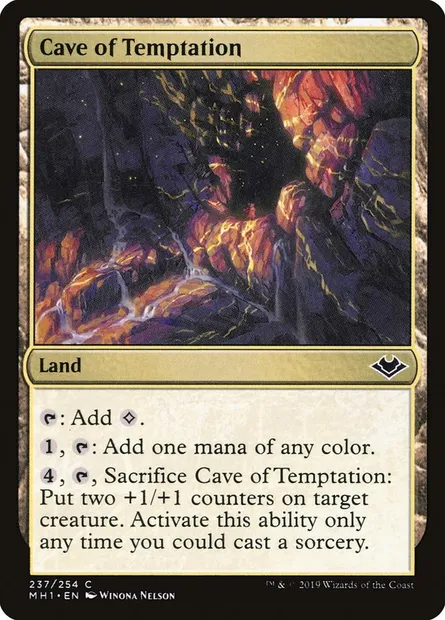 Cave of Temptation, Magic card MH1 237 — Modern Horizons set