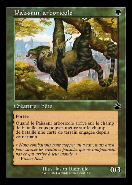 Paisseur arboricole, carte Magic RVR 343 — extension Ravnica Remastered