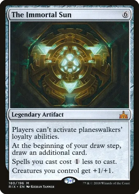 The Immortal Sun, Magic card RIX 180 — Rivals of Ixalan set