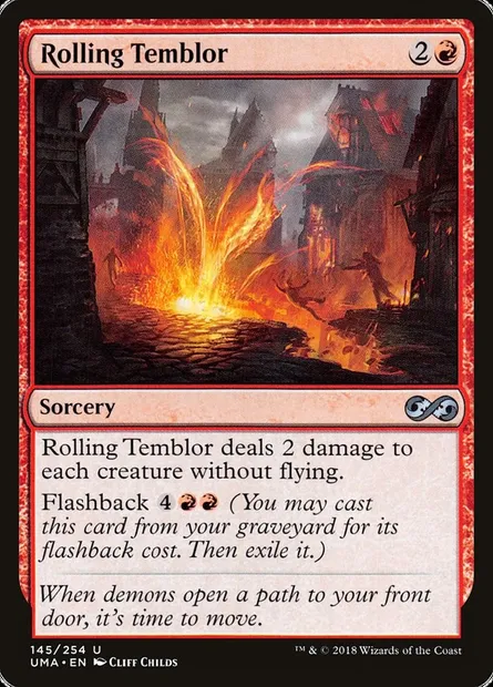 Rolling Temblor, Magic card UMA 145 — Ultimate Masters set