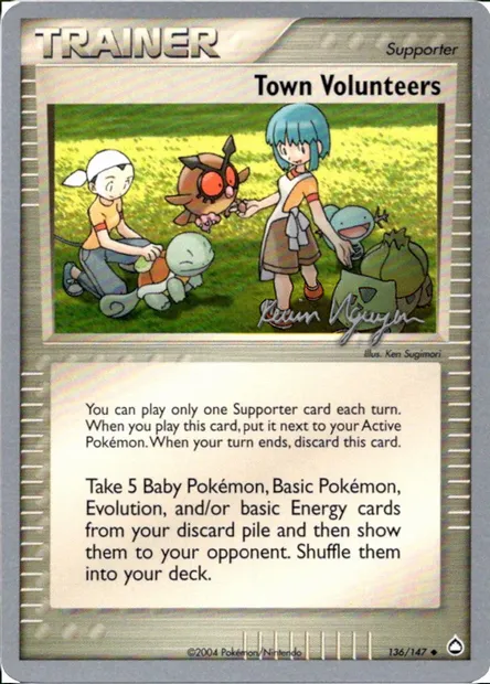 Volontaires de la ville, carte Pokémon WCD04 136 — extension World Championship Decks 2004